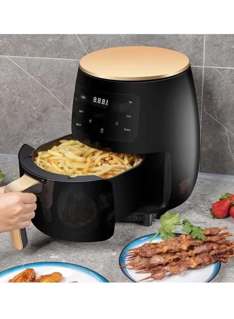 SILVER CREST Air Fryer 6L With Non-Stick Basket 2400W High Power Digital Airfryer For Frying Grilling Roasting And Baking 6 Pre-Set Functions Air Fryer Oven For Kitchen BPA Free Digital Display Touch Screen S-18 - Image 2