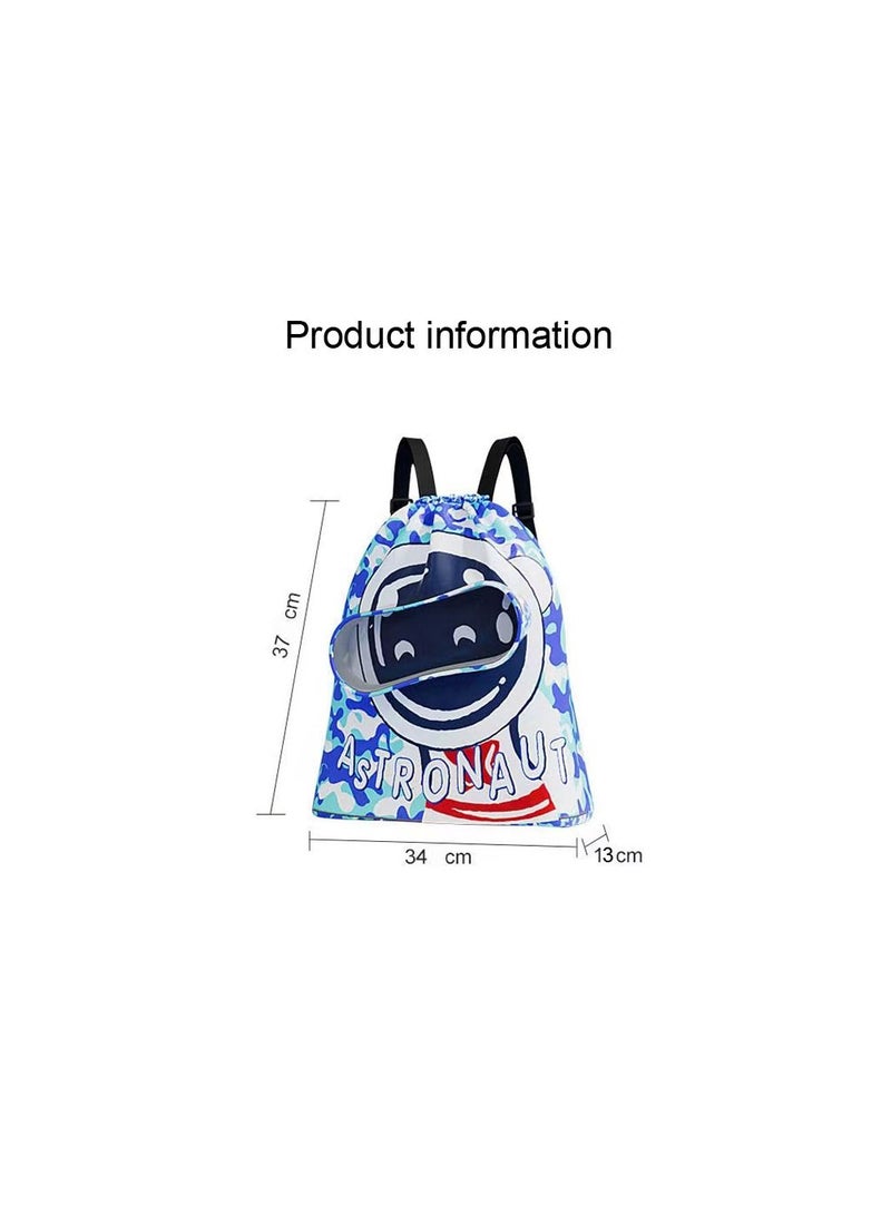 Generic 1-Piece Dry Wet Separation Fitness Bag,Waterproof Beach Swimming Bag Storage Backpack,Sports Equipment Swimming Bag,School Dry and Wet Separated Backpack with Storage Layer for Special Items  - Image 5