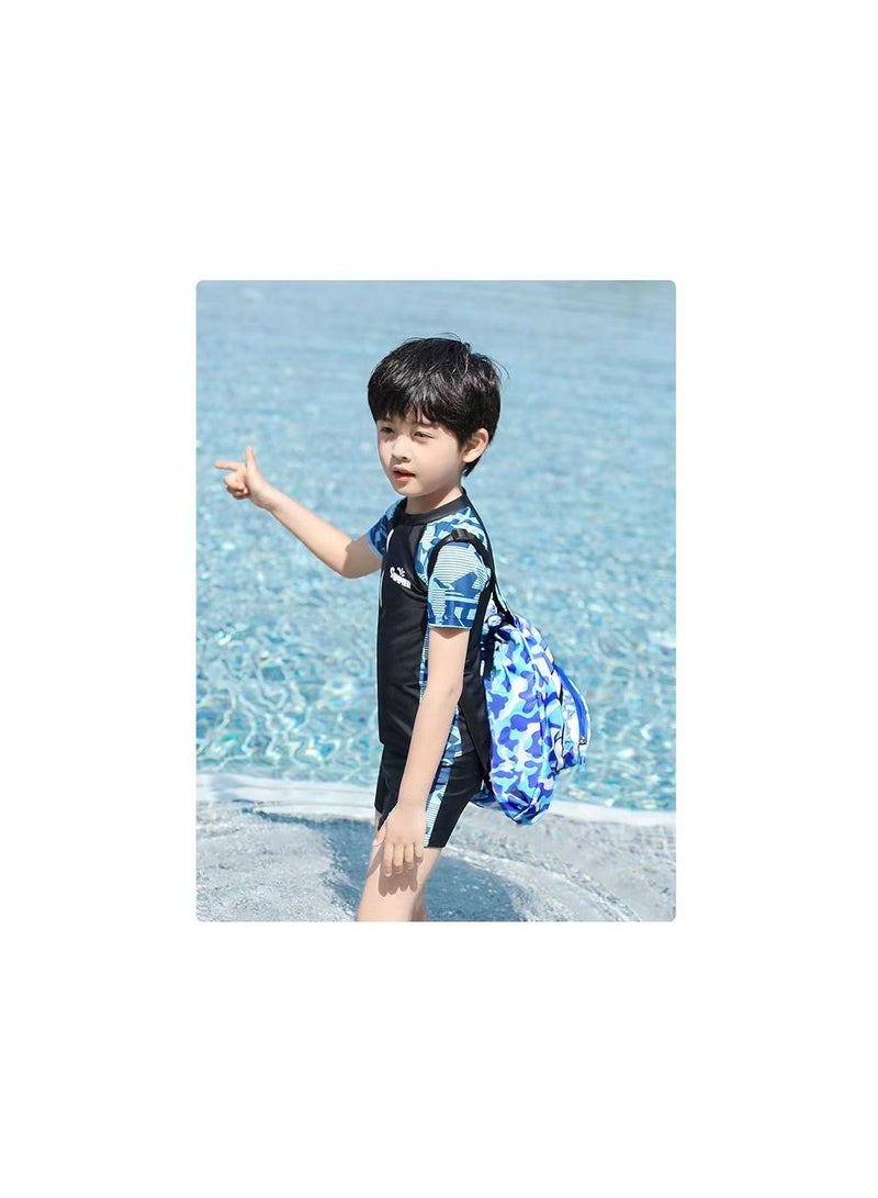 Generic 1-Piece Dry Wet Separation Fitness Bag,Waterproof Beach Swimming Bag Storage Backpack,Sports Equipment Swimming Bag,School Dry and Wet Separated Backpack with Storage Layer for Special Items  - Image 4