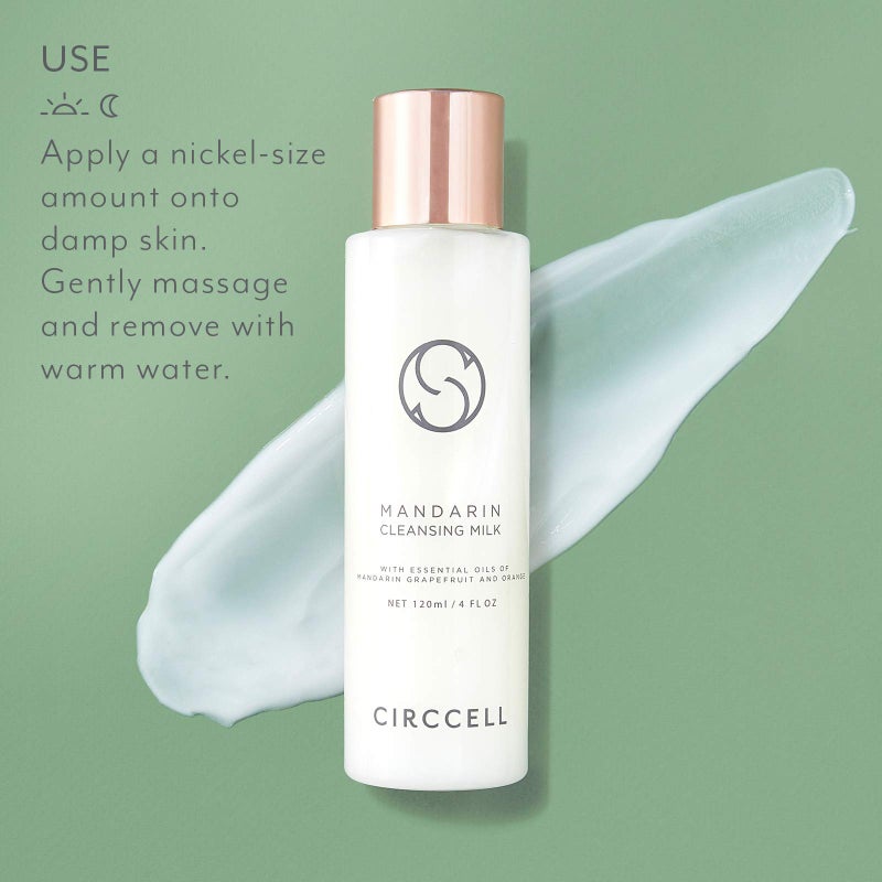 CIRCCELL Mandarin Cleansing Milk â€“ Hydrating & Brightening Face Cleanser with Fruit Extracts â€“Anti-Aging Facial Cleanser â€“ Rich, Creamy Cleansing Milk Removes Makeup â€“ Suitable for All Skin Types - Image 5
