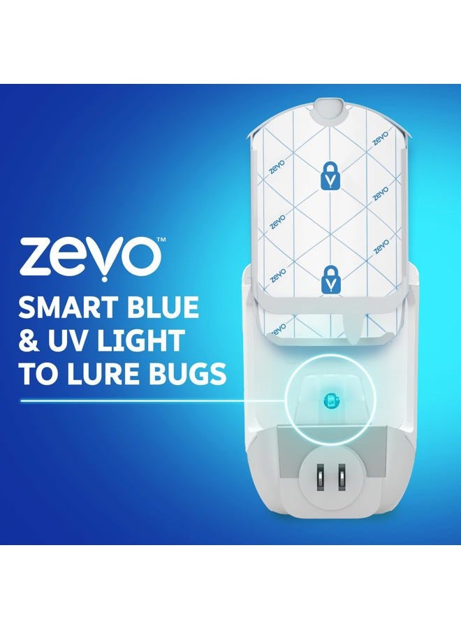 Zevo Flying Insect Trap & Cartridge - Plug in Fly Trap & Indoor Bug Catcher for Gnats, House & Fruit Flies - Mess-Free - Use in Any Room - Uses Blue & UV Light (1 Plug in Device & 1 Cartridge) - Image 4