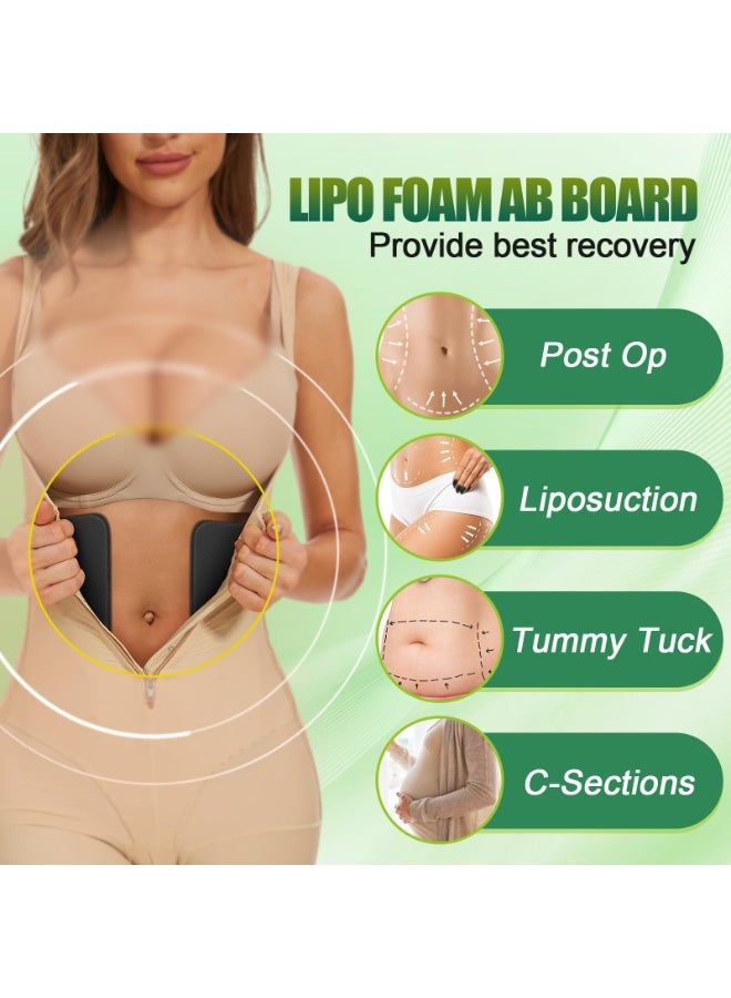 RTYY 2Pcs Lipo Foam Pads, Women Lipo Side Foam Lateral Protectors Flattening Boards for Liposuction Post Surgery Recovery, Abdominal Compression Board Preventing Skin Sagging Post Surgery Foam Sheets for Use with Post Liposuction Surgery Garments,Flattening Compression for Recovery - Image 4