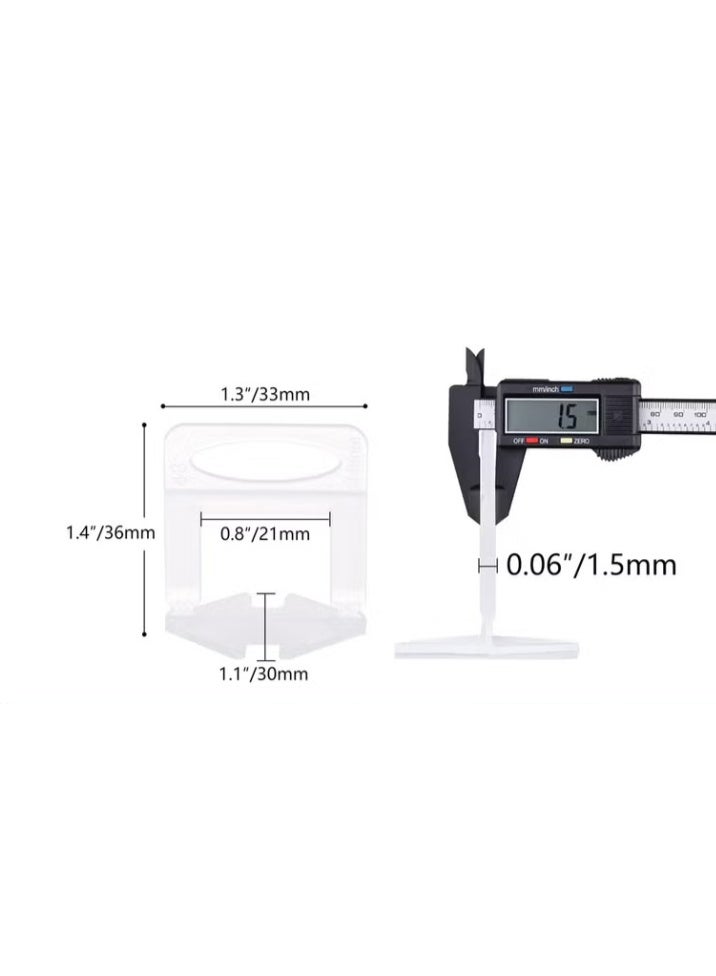 China Made Tile Leveling System with Tile Plier, 300 PCS Tile Spacers Clips and 100 PCS Reusable Wedges - Image 2