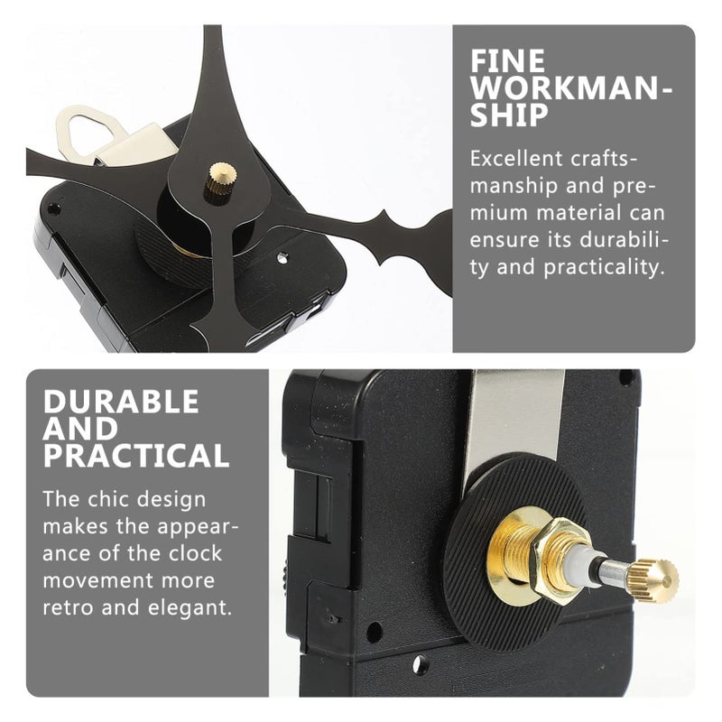 3 Sets High Torque Clock Movement Mechanism Replacement Kit with Hands for DIY Decor - Image 5