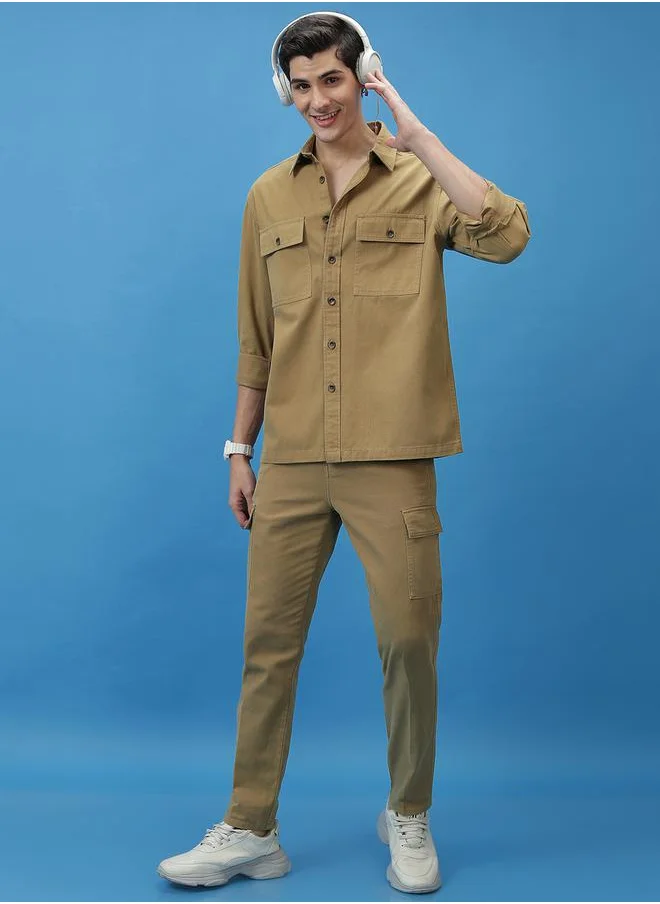 هاي لاندر Mid Rise Tapered Fit Cargo Trousers