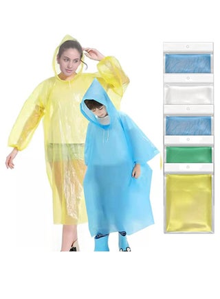 Ponchos Family Pack, Rain Poncho for Adults and Kids (3 pack of Adults，2 pack of Kids) - pzsku/Z22FC8B6528EF36BCD886Z/45/_/1653041120/a6cad5e1-6329-4843-85ba-75dd2c76eda4