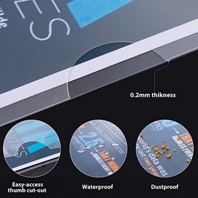 Plastic Document Folders for Efficient File Organization and Protection, 20 Pcs Waterproof A4 L-Type Transparent Pockets, Thicker Copy Safe Project Pockets for Documents in Office or School - Image 4
