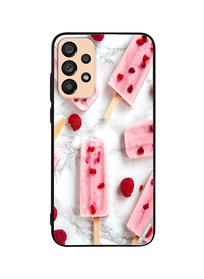 VR CREATIVE Protective Case Cover For Samsung Galaxy A73 5G Gulabi Icecream Design Multicolour - Image 1