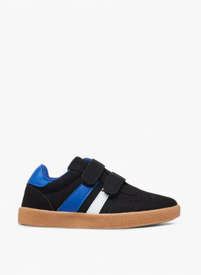 LBL by Shoexpress Panelled Sneakers with Hook and Loop Closure