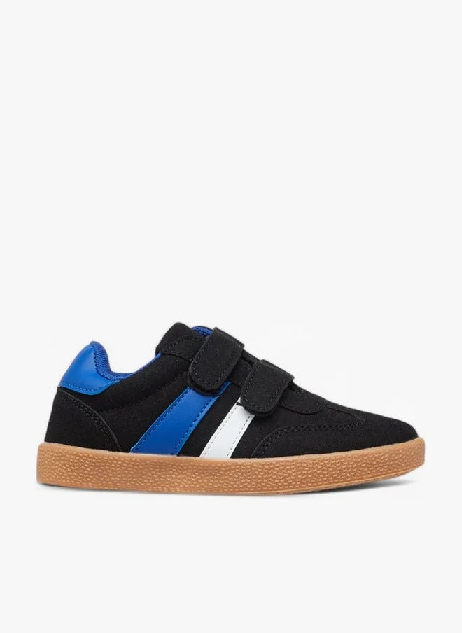 LBL by Shoexpress Panelled Sneakers with Hook and Loop Closure
