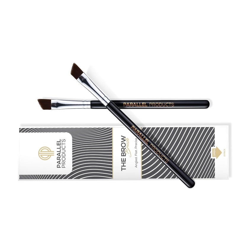 PARALLEL PRODUCTS - The BROW Brush - (2 Pack) Premium Angled Eyebrow Brush for Powder, Henna, Cream, Tint, Makeup, Gel, Lamination and Wax - Image 3