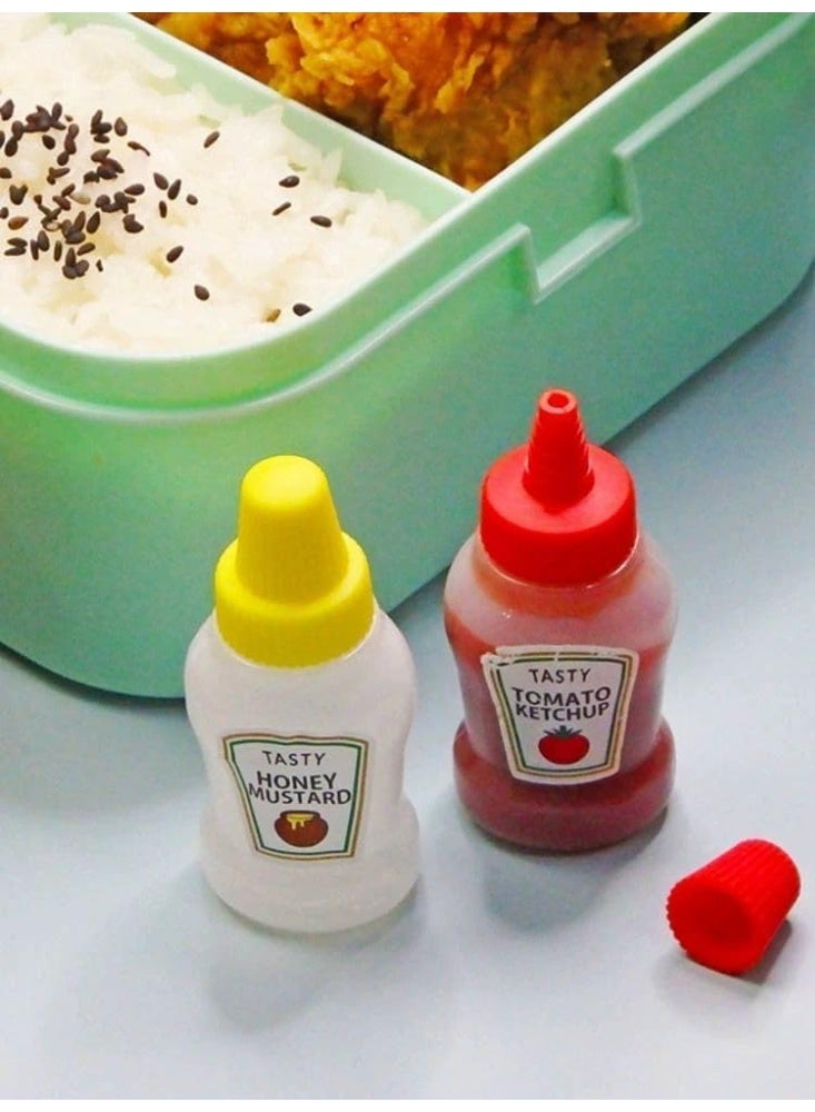 Tasty Small Empty Sauce Bottles for Students to Take to Work, Portable Mini Container for Soy Sauce, Ketchup, Mayonnaise and More -30Pack - Image 4