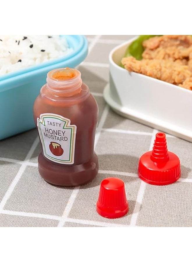 Tasty Small Empty Sauce Bottles for Students to Take to Work, Portable Mini Container for Soy Sauce, Ketchup, Mayonnaise and More -30Pack - Image 5