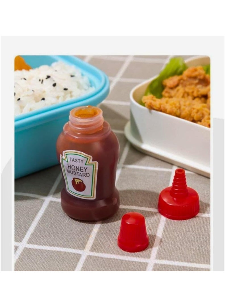 Tasty Small Empty Sauce Bottles for Students to Take to Work, Portable Mini Container for Soy Sauce, Ketchup, Mayonnaise and More -30Pack - Image 2