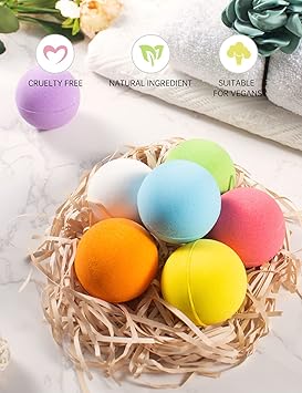 Aofmee Bath Bombs Gift Set 7pcs Fizzies Spa Kit Perfect for Moisturizing Skin Birthday Valentines Mothers Day Anniversary Christmas Best Gifts Ideas for Women Mum Girls Her Kids - Image 5