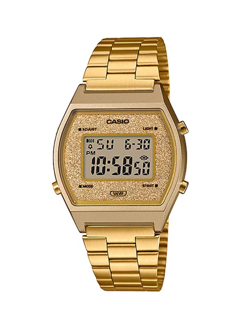 Casio Vintage B640WGG-9 Digital Unisex Gold Stainless Steel Watch