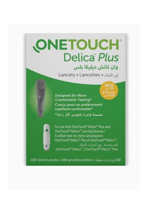 One Touch Delica Plus Sterile Dosing Needles 100 Needles