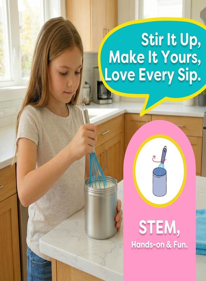 Aizweb Ice Cream Maker for Kids-Science Kit to Make Your Own Real Ice Cream|STEM Educational Science Experiments,Birthday Gifts for Boys&Girls Ages 5-14|Includes Visual Recipes,Scoop,Cans&Whisks - Image 3