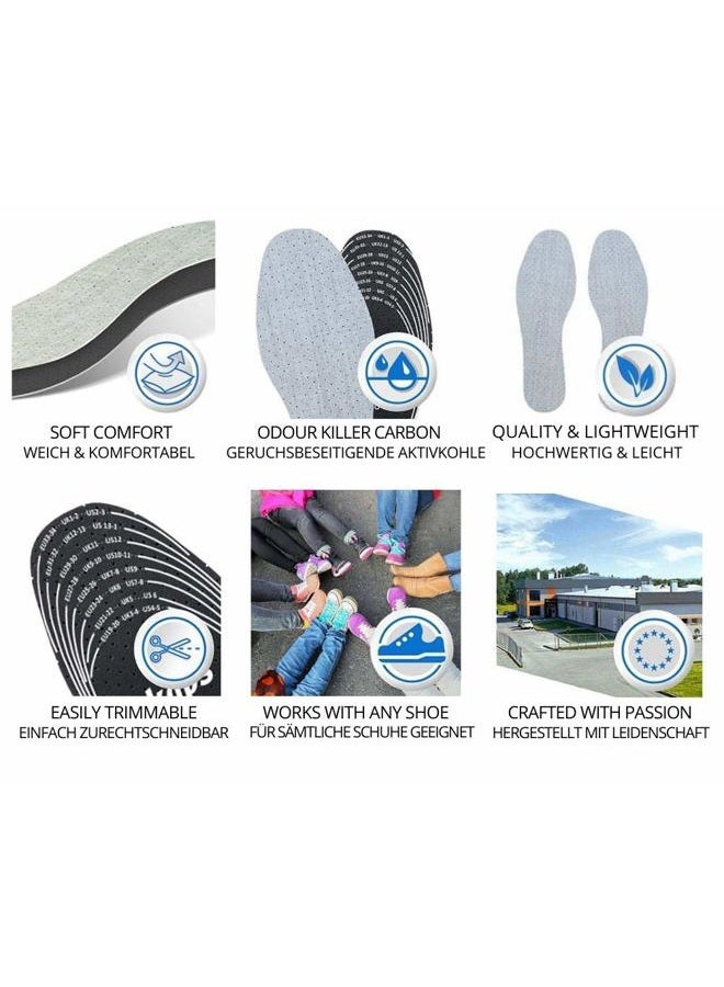 Kaps Best Shoe Insoles Inserts for Children | Bad Smell Odour-Eater Technology with Breathable Foam | Cut To Fit | Kaps Odour Stop Kids Made in Europe - Image 3