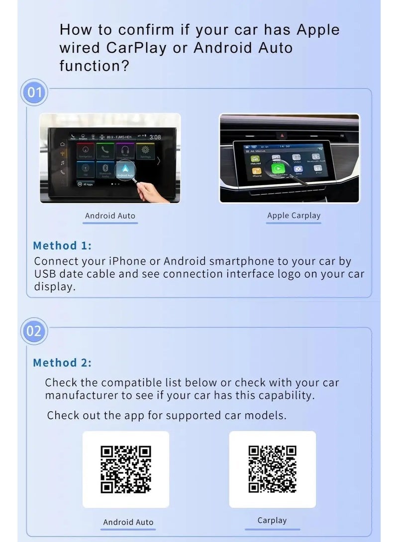 Wireless CarPlay Adapter for iPhone, 2025 Upgraded Wired to Wireless for Apple CarPlay, Mini USB Design Car Play Adapter with Type-C Extension, Plug and Play, Stable Connection & No Latency - Image 2
