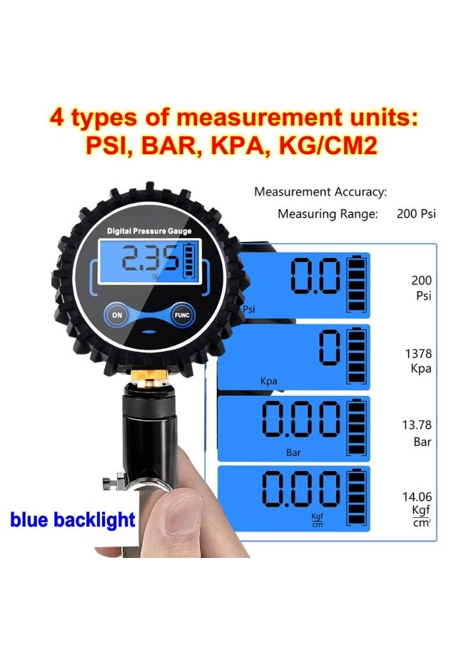 Generic Digital Tyre Air Deflator with Pressure Gauge Rapid Deflation Tool for 4WD, 4x4 & Off-Road Vehicles Heavy Duty, Accurate PSI Reader for Car, SUV, Truck  - Image 3