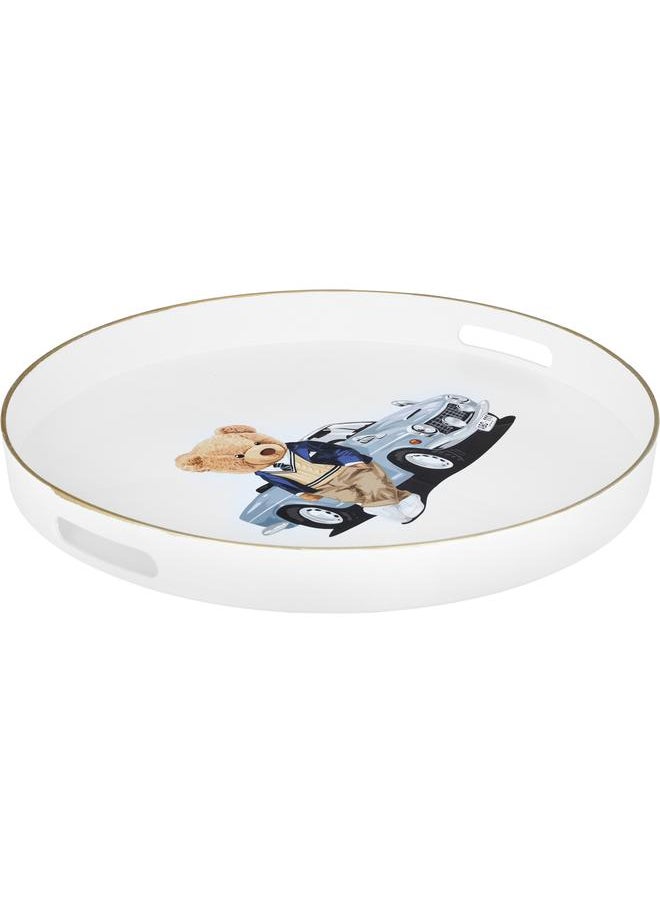 Alsaif Plastic Serving Topper 42 Cm Round White  - Image 2