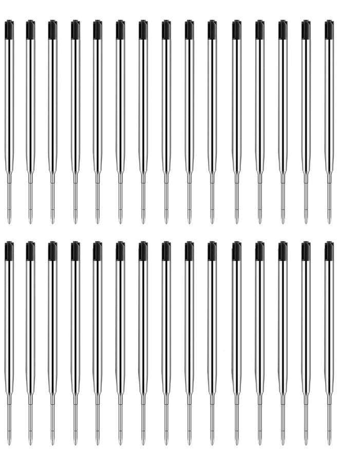 Origin-Joy 30 PCS Ink Pen Refills, Replaceable Ballpoint Pen Refills, 1mm Medium Tip (Black) - Image 1