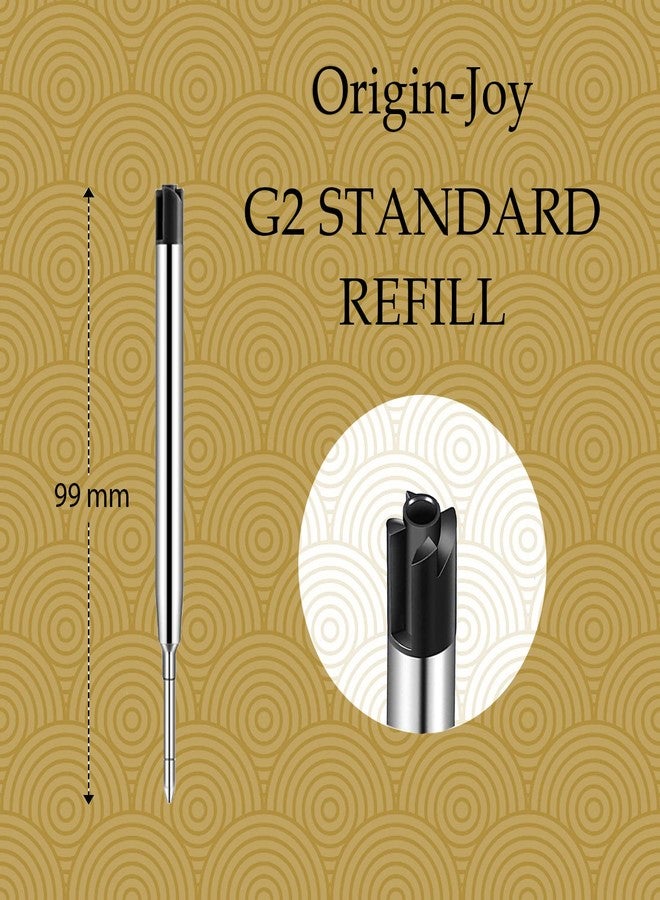Origin-Joy 30 PCS Ink Pen Refills, Replaceable Ballpoint Pen Refills, 1mm Medium Tip (Black) - Image 2