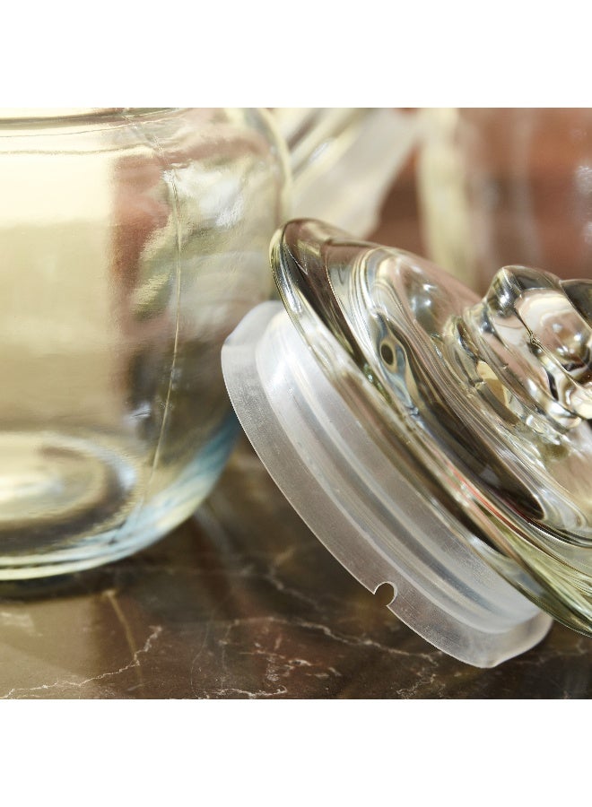 Home Box Atlanta 3-Piece Belly Glass Jar Set 600 Ml - Image 4