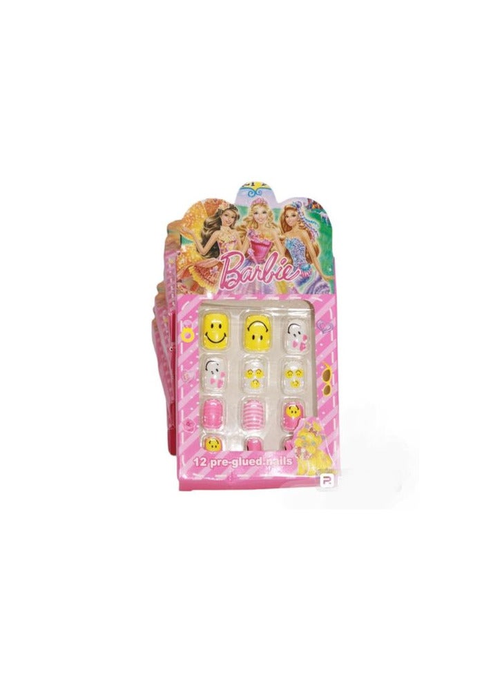 Generic Kids Press On Nails For Girls Full Cover Pre-glued Short