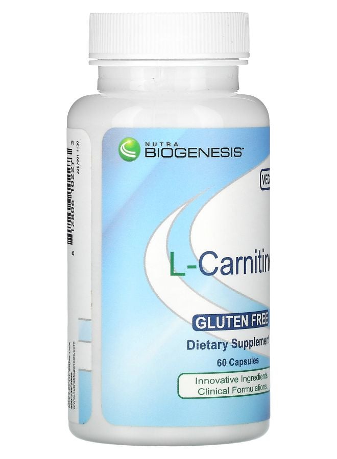 Nutra BioGenesis L-Carnitine 500 mg 60 Capsules - Image 2