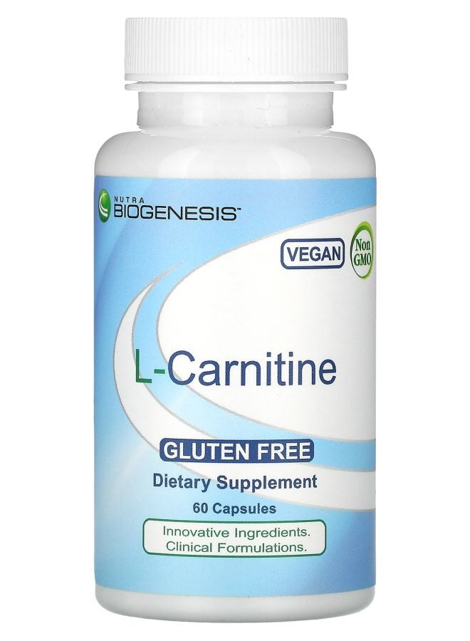 Nutra BioGenesis L-Carnitine 500 mg 60 Capsules - Image 1