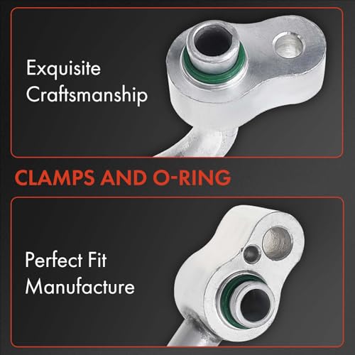 A-Premium A/C Discharge Line Hose Assembly Compatible with Mitsubishi Outlander 2004-2006 L4 2.4L, Compressor to Condenser - Image 3