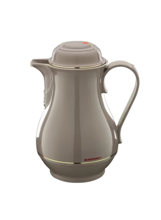 ROTPUNKT Durable and Elegant Design Vacuum Jug Warm Grey 1 Liter