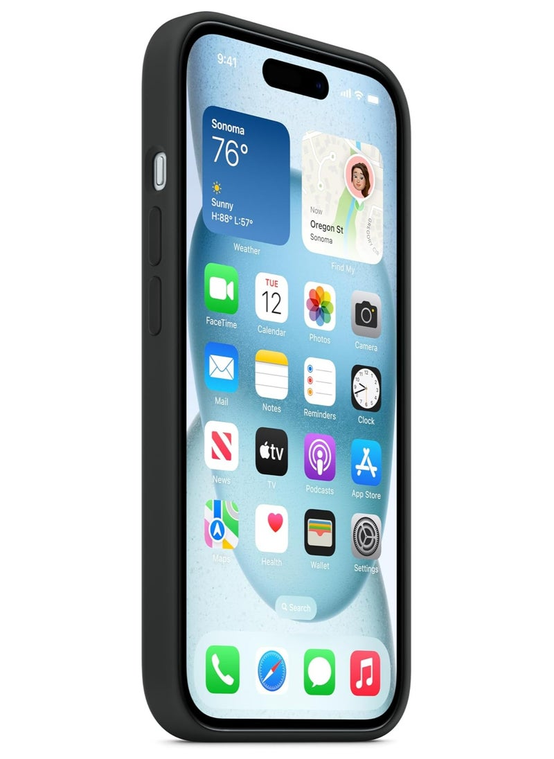 Silicone - Apple iPhone 14 Silicone Case with MagSafe - Black - Image 1