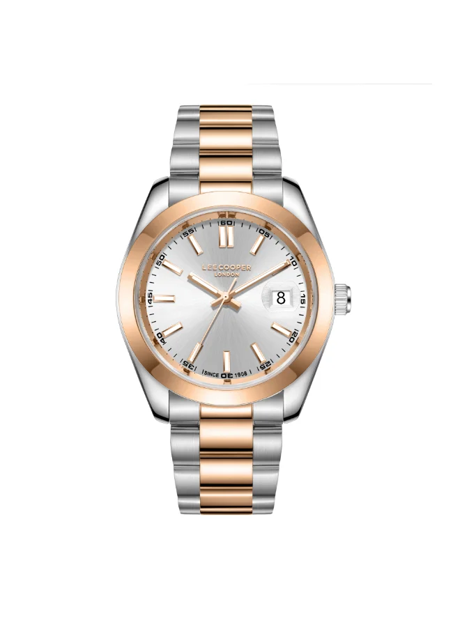 لي كوبر ساعة يد رجالية معدنية بعقارب . -  مم