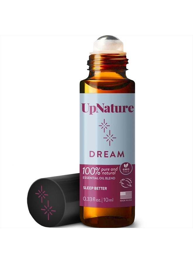 upnature Dream Essential Oil Roll On Blend – Sleep Essential Oil for Good Night Sleep, Calming Oil, Aromatherapy Oil with Lavender Essential Oil and Chamomille Oil - Perfect Stocking Stuffer - Image 1