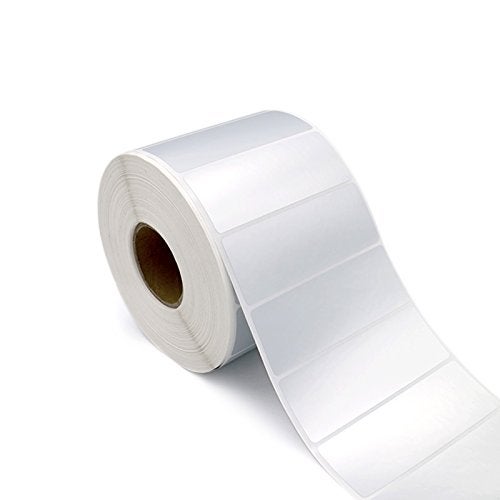KINGLAKE Waterproof Self-Adhesive Polyester Labels Corrosion Resistance Oil Resistant Sticker Label 1000 PCS Silver Plant Labels - Image 1