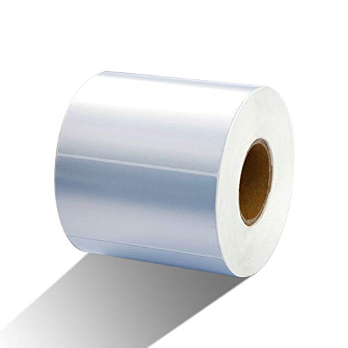 KINGLAKE Waterproof Self-Adhesive Polyester Labels Corrosion Resistance Oil Resistant Sticker Label 1000 PCS Silver Plant Labels - Image 5