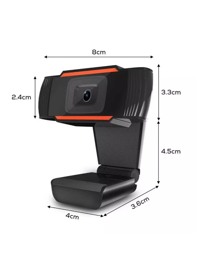 NAMA Full HD Webcam 1080p /30fps – 2.1MP , Built-in Dual Microphone | Black  - Image 2