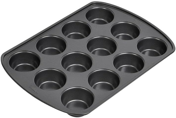 Wilton Perfect Results Premium NonStick Cupcake Pan 12Cup Muffin Tin Steel Baking Supplies - Image 3