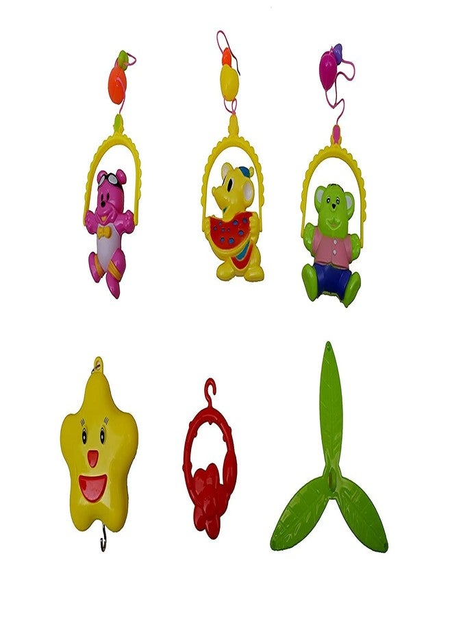 WAKTORO Lovely Colourful Musical Hanging Rattle Toys with Hanging Cartoons for Toddlers/Babies/Infants/Newborns - Image 3
