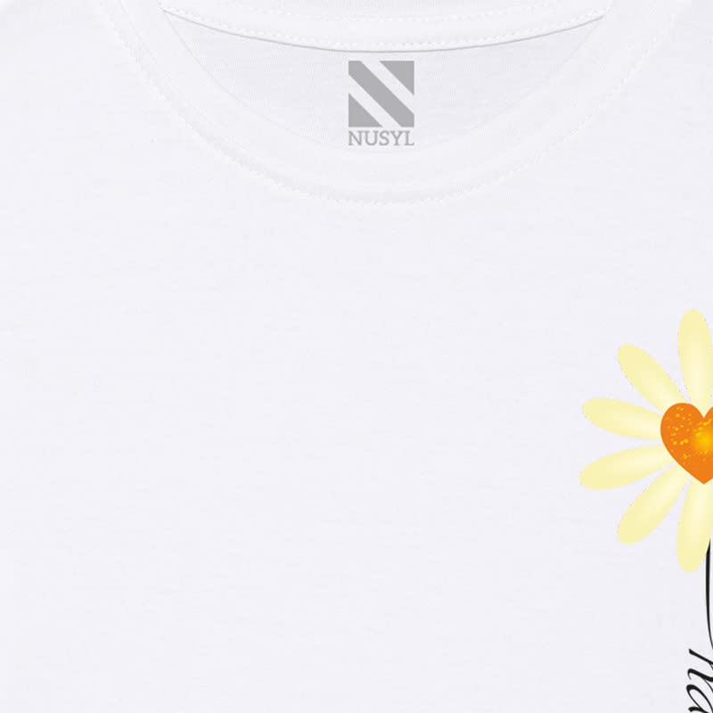 Nusyl Girls Full Sleeves T-Shirt for Kids | Cute Printed Casual Wear | Soft Cotton Blend | Comfortable Regular Fit | 2-16 Years | White - Image 4