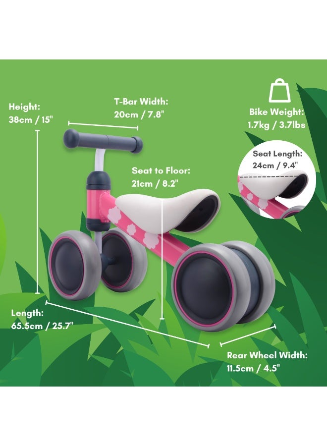 BoldCube Baby Balance Bike Bonnie Bunny (Pink) - Image 4