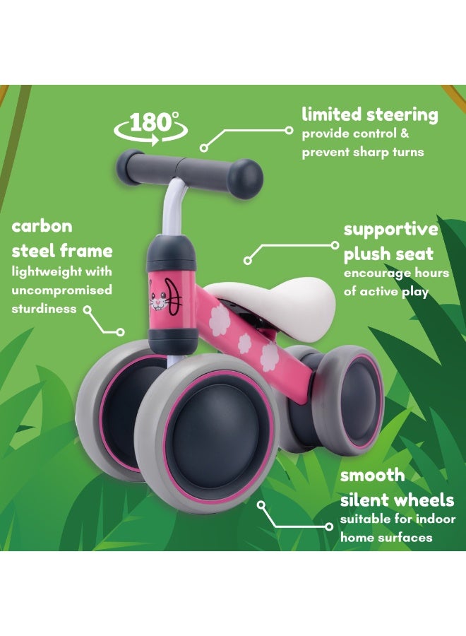 BoldCube Baby Balance Bike Bonnie Bunny (Pink) - Image 3