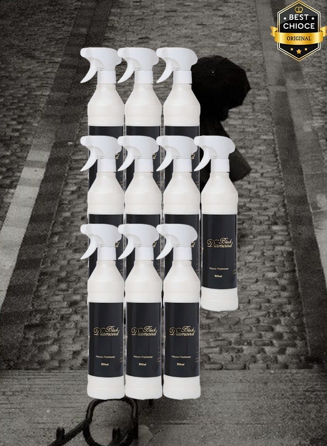 Banafa 10 Pieces Black Diamond Air Freshner 500ml - Image 1