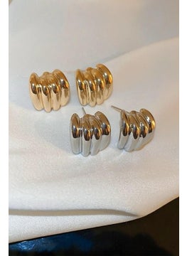 Bahels Trend Gold Viral Earrings  - Image 2
