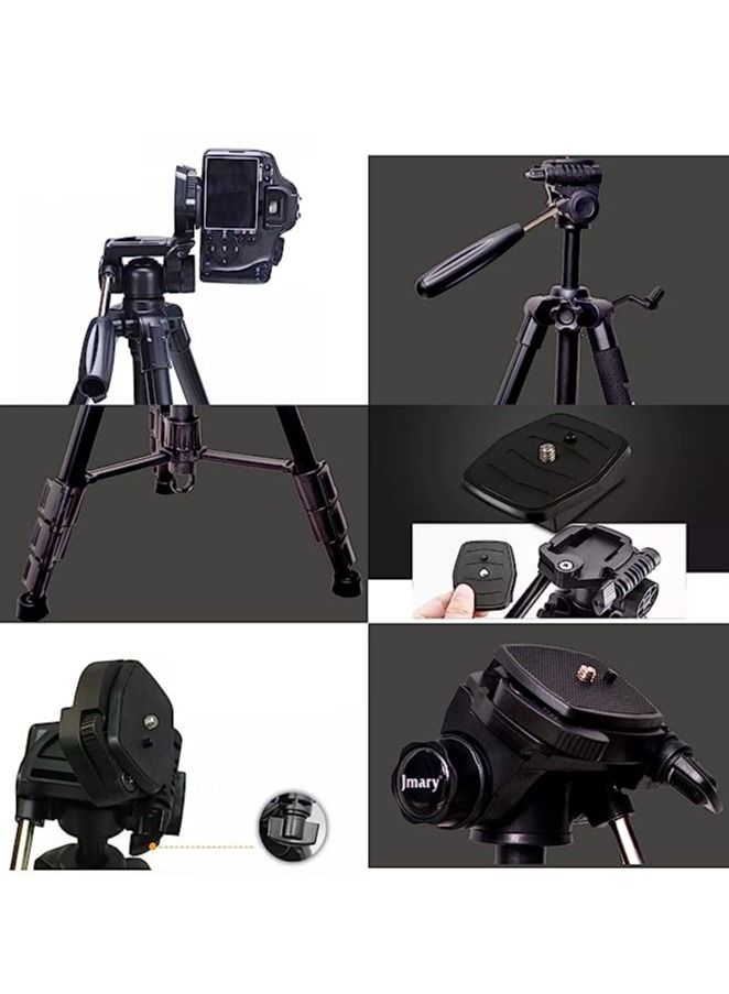 Jmary Professional Aluminium Tripod Monopod for All Mobiles And DSLR Cameras (Black) - Image 3