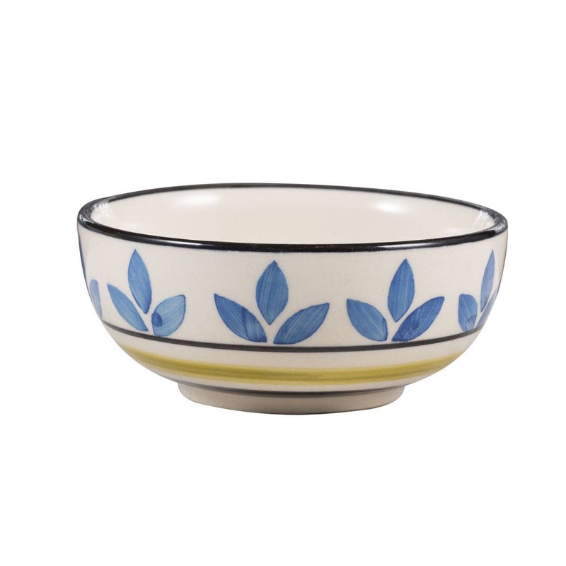 Caffeine Ceramic Handmade Blue asmiya Dessert Bowl Set of 1 150 ml