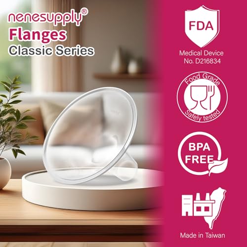 Nenesupply 19mm Flange Compatible with Medela Breast Pump Parts Replace 19mm Flange for Medela Accessories Compatible with Pump in Style Parts Symphony Swing Harmony Pump Work with Personalfit Flex - Image 2